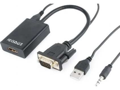 GEMBIRD Redukce VGA - HDMI, 0,15m, M/F