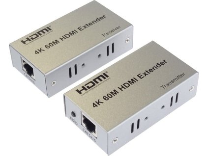 PremiumCord 4K HDMI extender na 60m přes jeden kabel Cat5e/Cat6