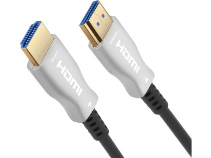 PremiumCord HDMI optický fiber High Speed + Ethernet kabel/ 4K@60Hz/ M/M/ zlacené konektory/ 5m/ černá