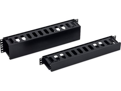 Triton 19' vyvazovací panel 1U plastový RAL9005