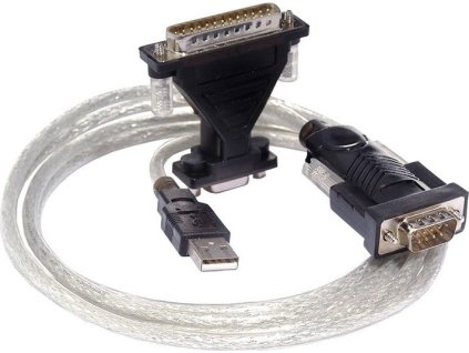 PremiumCord USB 2.0 - RS 232 převodník krátký, osazen chipem od firmy FTDI