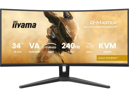 iiyama G-Master/GCB3486WQSCP-B1/34"/VA/wQHD/240Hz/0,4ms/Black/3R