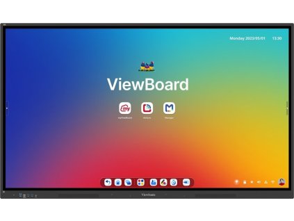 ViewSonic Multi Touch Display IFP7534 75" 40Multi touch,9H, 3840x2160, 450nits, 8G RAM/128GB,  HDMI, VGA ,DP,USB, RJ45