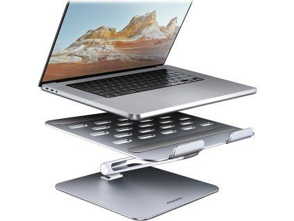 AXAGON hliníkový LQ stojan pro notebooky velikosti 10" - 16" / STND-LQ /  Nastavitelná výška/úhel