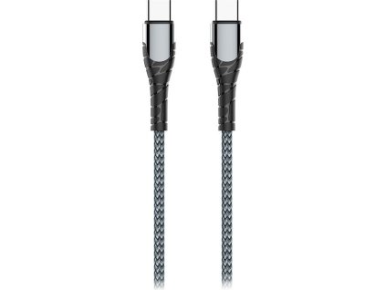 Colorway Datový Kabel USB-C/ USB-C/ 3A/ Fast Charging 65W/ 2m/ Šedivý