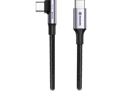 Swissten datový kabel usb-c/usb-c 5a (100w) pro notebooky 2 m černý