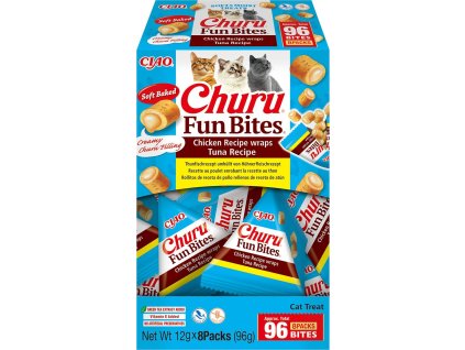 Cat Churu Fun Bites - Chicken Recipe wraps Tuna Recipe 8x12g