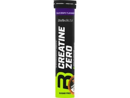 BioTech USA Creatine Zero (šumivé tablety) (Varianta modré hrozny, 18 tbl)