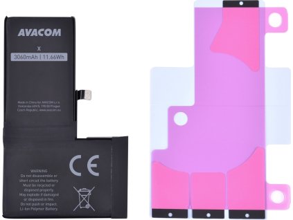 AVACOM baterie pro Apple iPhone X - vysokokapacitní, Li-Ion 3,81V 3060mAh (náhrada 616-00346)
