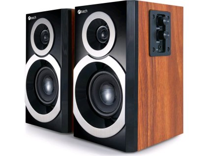 C-TECH SPK-310WD/Stereo/20W/Hnědá