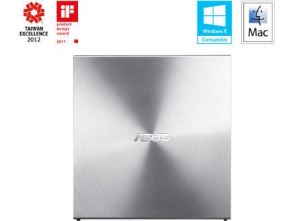 ASUS SDRW-08U5S-U stříbrná ultraslim DRW USB-A + software