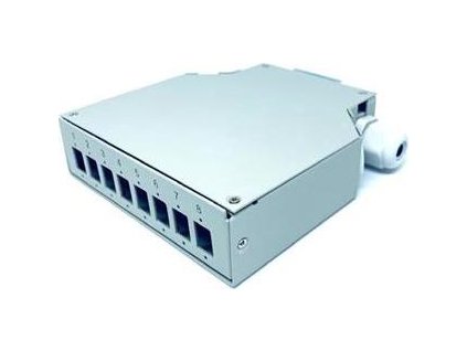 Optický box 8C na DIN lištu 8xSC Simplex