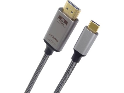 PremiumCord USB-C na HDMI, 2m, 8K@60Hz,4K@144Hz