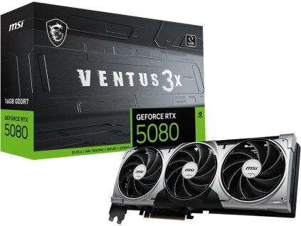 MSI GeForce RTX 5080 VENTUS 3X/16GB/GDDR7