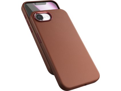 Epico Mag+ kožený kryt iPhone 16e/17e hnědá