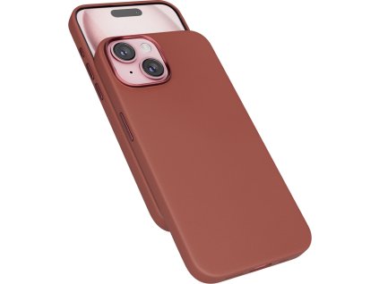 Epico Mag+ kožený kryt iPhone 15 Plus - hnědá
