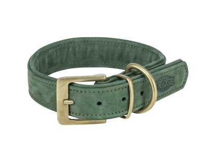 Obojek PURE kožený, šalvějová