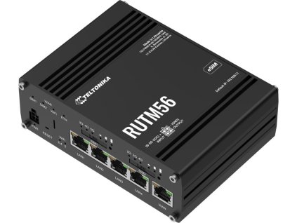 Teltonika RUTM56 průmyslový router, dual modem, 5G, 4G, 5x Gbit RJ45, WiFi 5
