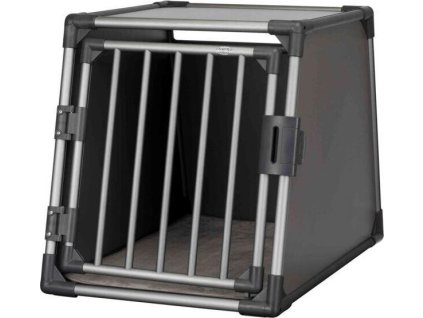 Transportní box do zavazadlového prostoru, M-L: 61 × 65 × 86 cm, hliníkový rám, pevné stěny, grafit