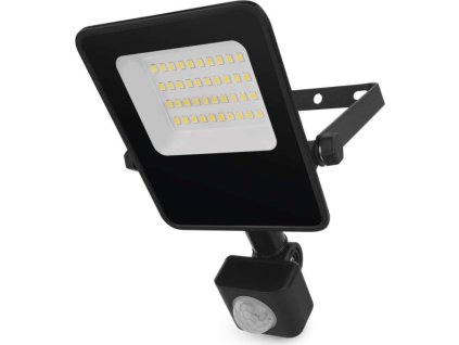 LED reflektor VISIO s pohybovým čidlem, 20 W, černý, neutrální bílá