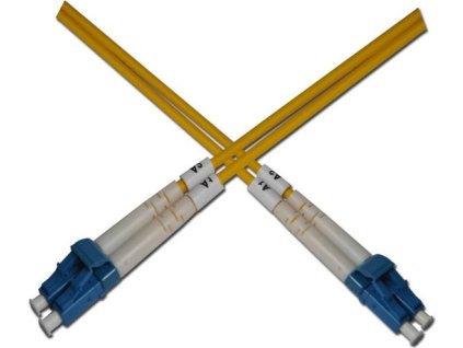 Optický patchkabel duplexní, LC-LC 9/125um SM, 7m, OS2