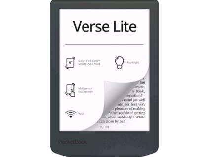 E-book POCKETBOOK 619 Verse Light, Midnight Grey, šedý