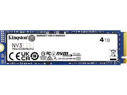 Kingston NV3/4TB/SSD/0/SAS/M.2 NVMe/5R