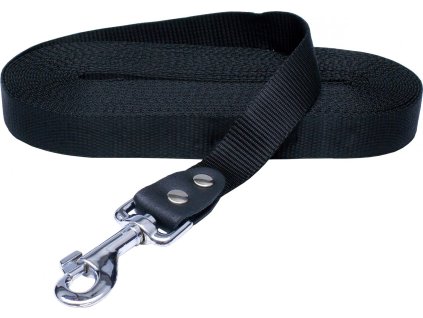 HUHUBAMBOO vodítko stopovací popruhové 2,5x1000cm, černé