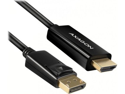 AXAGON adaptér z DisplayPort na HDMI verze 1.4 / RVD-HI14C2 / 4k/30Hz / 1,8m