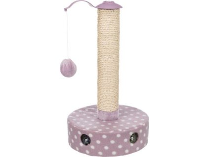 JUNIOR škrabadlo pro koťata ø 26 cm/ 47 cm, fleece/sisal, světlá lila