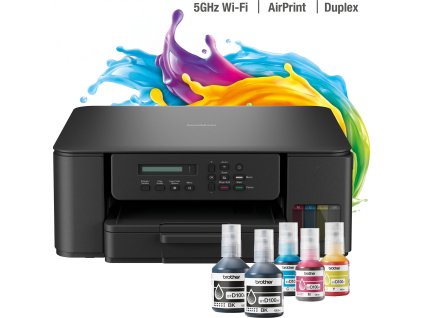 BROTHER inkoust DCP-T530DW / A4/ 16ipm/ 128MB/ 2400x600/ copy+scan+print/ USB 2.0 / wifi /ink tank system