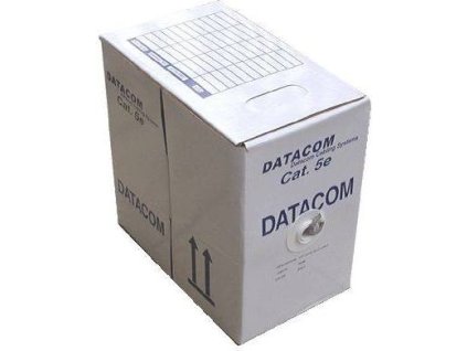 DATACOM Kabel UTP drát c6 LS0H 305m, šedý, box