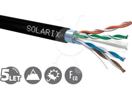 Instalační kabel Solarix CAT6 FTP PE Fca venkovní 500m/cívka SXKD-6-FTP-PE
