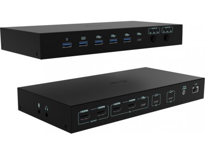 i-tec dokovací stanice USB-C KVM Docking station for 3 Hosts, Dual Display, Power Delivery 1x 92W/2x 65W