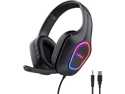 TRUST GXT416 ZIROX LED HEADSET BLK