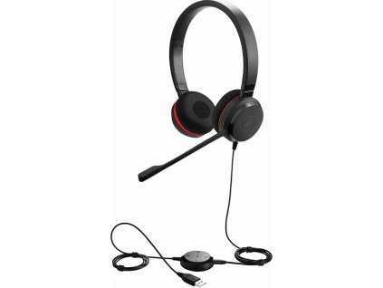 Jabra Evolve 30 II/Stereo/Jack/Drát/MS/Černá