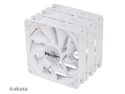 ventilátor Akasa - 12 cm VIPER S-flow 3ks W