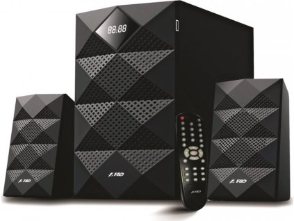 FENDA F&D repro A180X/ 2.1/ 42W/ černé/ BT4.0/ FM rádio/ USB přehrávání/ dálkový ovladač
