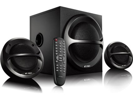 FENDA F&D repro A111X/ 2.1/ 35W/ černé/ BT4.0/ FM rádio/ USB přehrávání/ dálkové ovládání