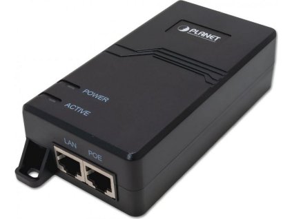 Planet POE-163 PoE injektor IEEE802.3at, 30W, 1000Base-T, na zeď