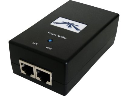 Ubiquiti POE-48-24W-G - Gigabit PoE adapter 48V/0,5A (24W), včetně napájecího kabelu