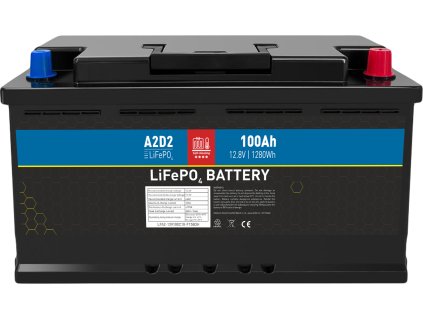 A2D2 baterie LiFePO4 12,8V 100Ah F15 SELF-HEAT Car Battery Case (Gotion cells)