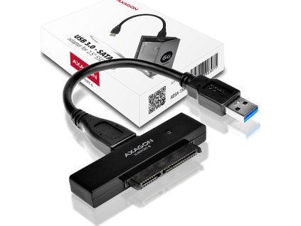 AXAGON ADSA-1S6, USB 3.2 Gen 1 - SATA 6G SSD/HDD adaptér vč. 2.5" pouzdra