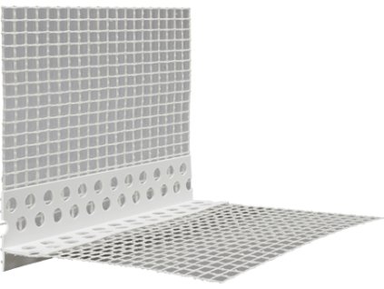 Okenní profily pro zateplovací systémy LT plast PVC 100 x 100 mm, délka 2,5 m 1,6 m 2 m 2,4 m 2,5 m