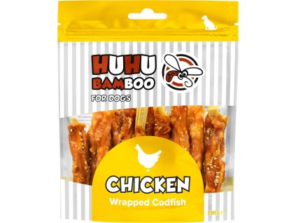 VO Huhubamboo tyčinky z tresky obalené kuřecím se sezamem 250 g