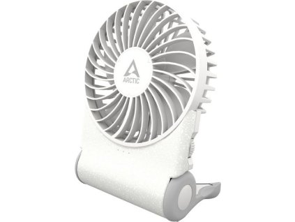 ARCTIC Summair 2Go (White) - Rechargeable Pocket Fan with Stand (74 hours of battery life and variab
