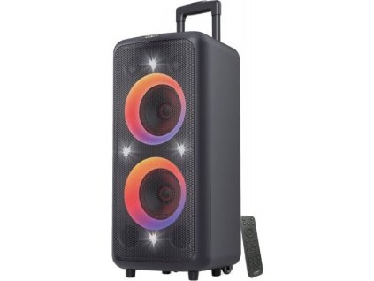 POŠKOZENÝ OBAL - FENDA F&D párty repro PA300/ trolejové/ 100W/ BT/ USB/ FM rádio/ optický vstup/ bezdrát. mikrofon/ dálkové ov...