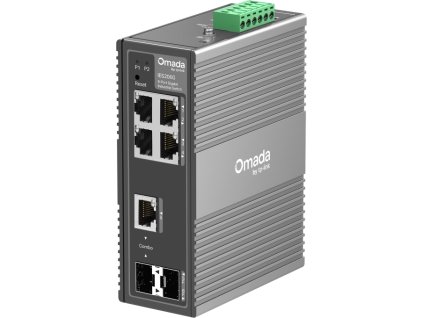 TP-Link IES206G - 6-portový Omada Industry Switch, 4x GLAN, 1x SFP, 1x Combo Gigabit SFP