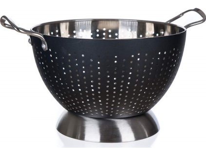 BANQUET Cedník nerezový LATINO 24 cm, černý