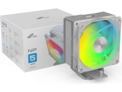 FSP Chladič CPU NP5-WA, 120mm HDB Fan, White